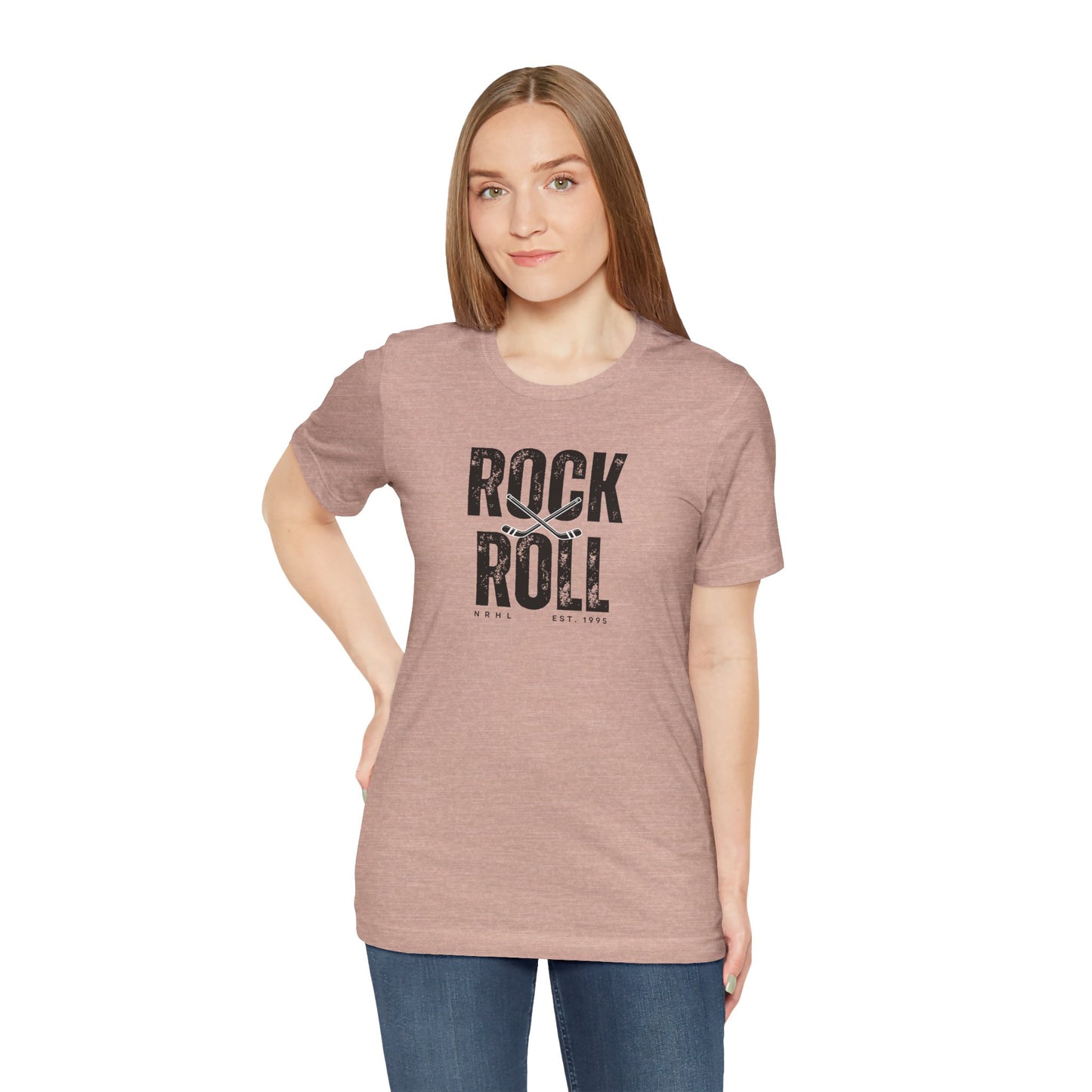 Rock & Roll Vintage Roller Hockey Unisex Tee