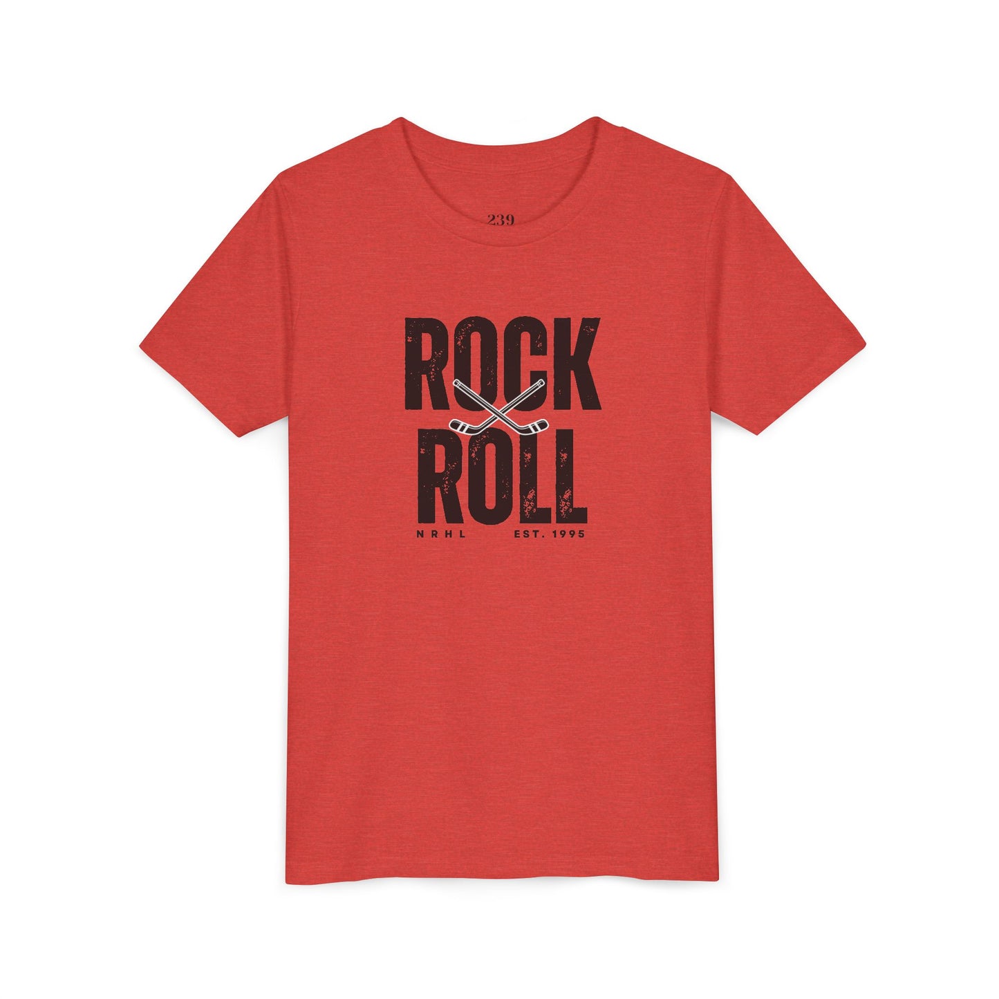 Youth "Rock and Roll"-er Hockey Graphic T-Shirt