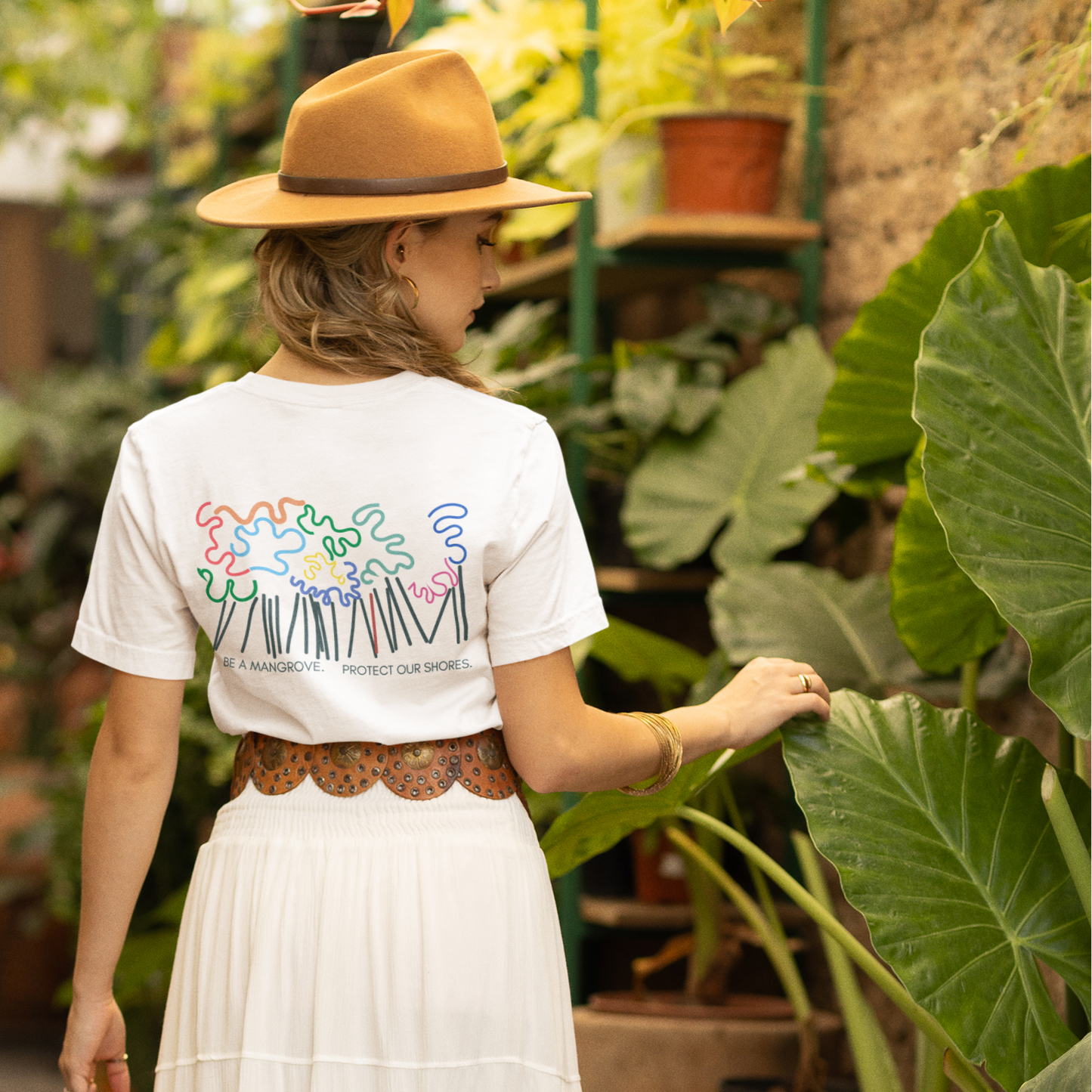 Be a Mangrove. Protect Our Shores. Abstract Unisex Tee