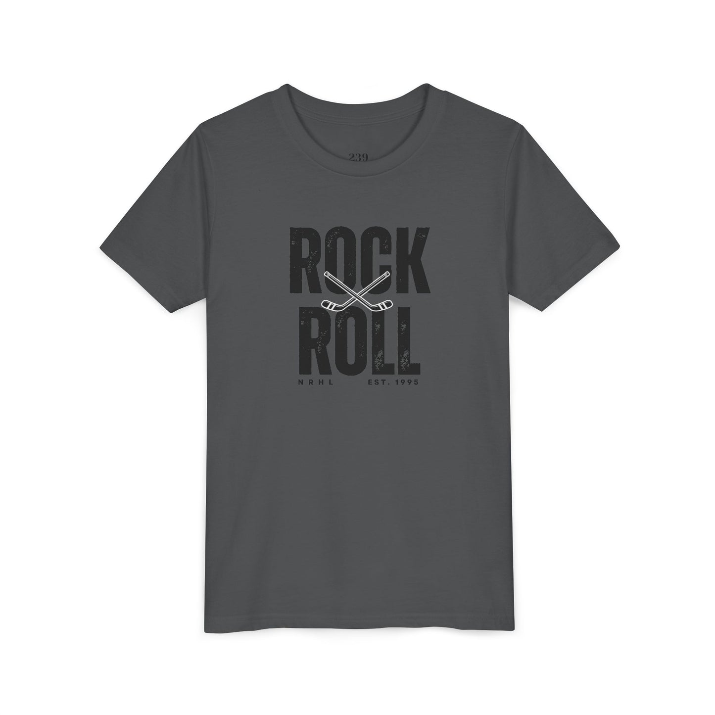 Youth "Rock and Roll"-er Hockey Graphic T-Shirt