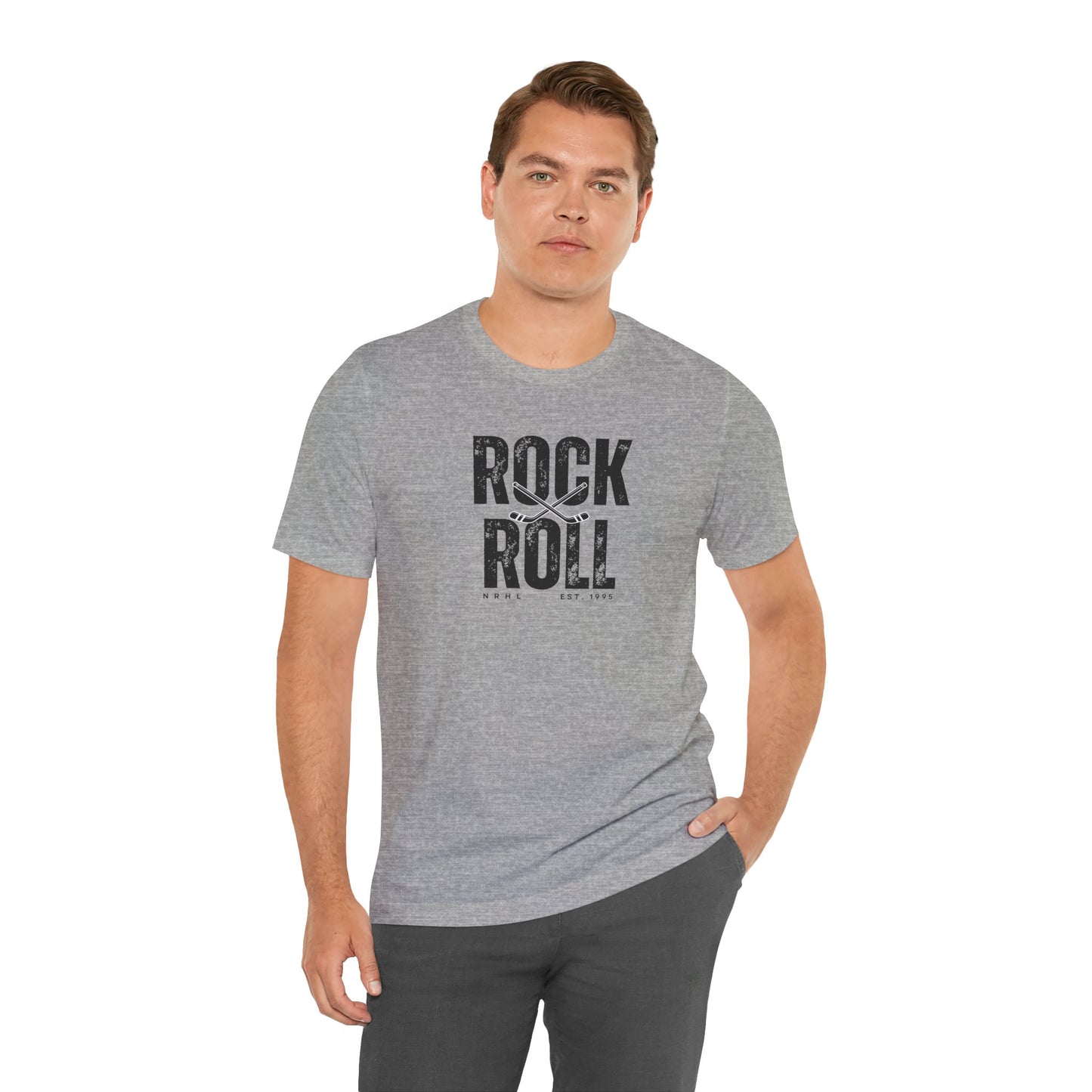 Rock & Roll Vintage Roller Hockey Unisex Tee