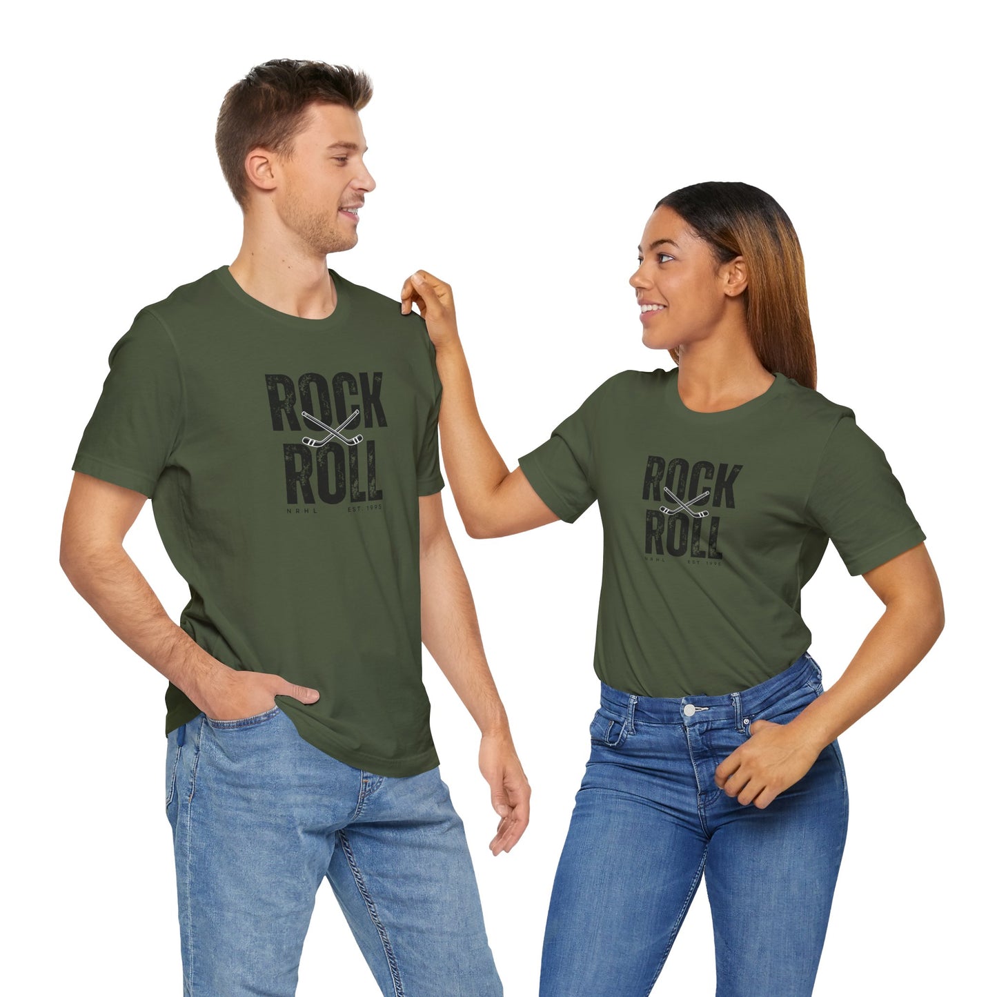 Rock & Roll Vintage Roller Hockey Unisex Tee