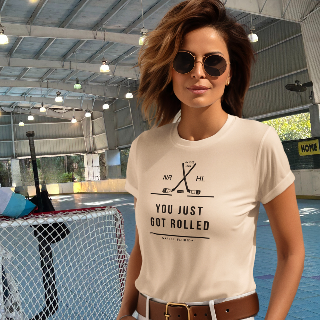 You Just Got Rolled Roller Hockey Unisex Tee