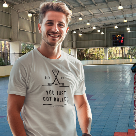 You Just Got Rolled Roller Hockey Unisex Tee