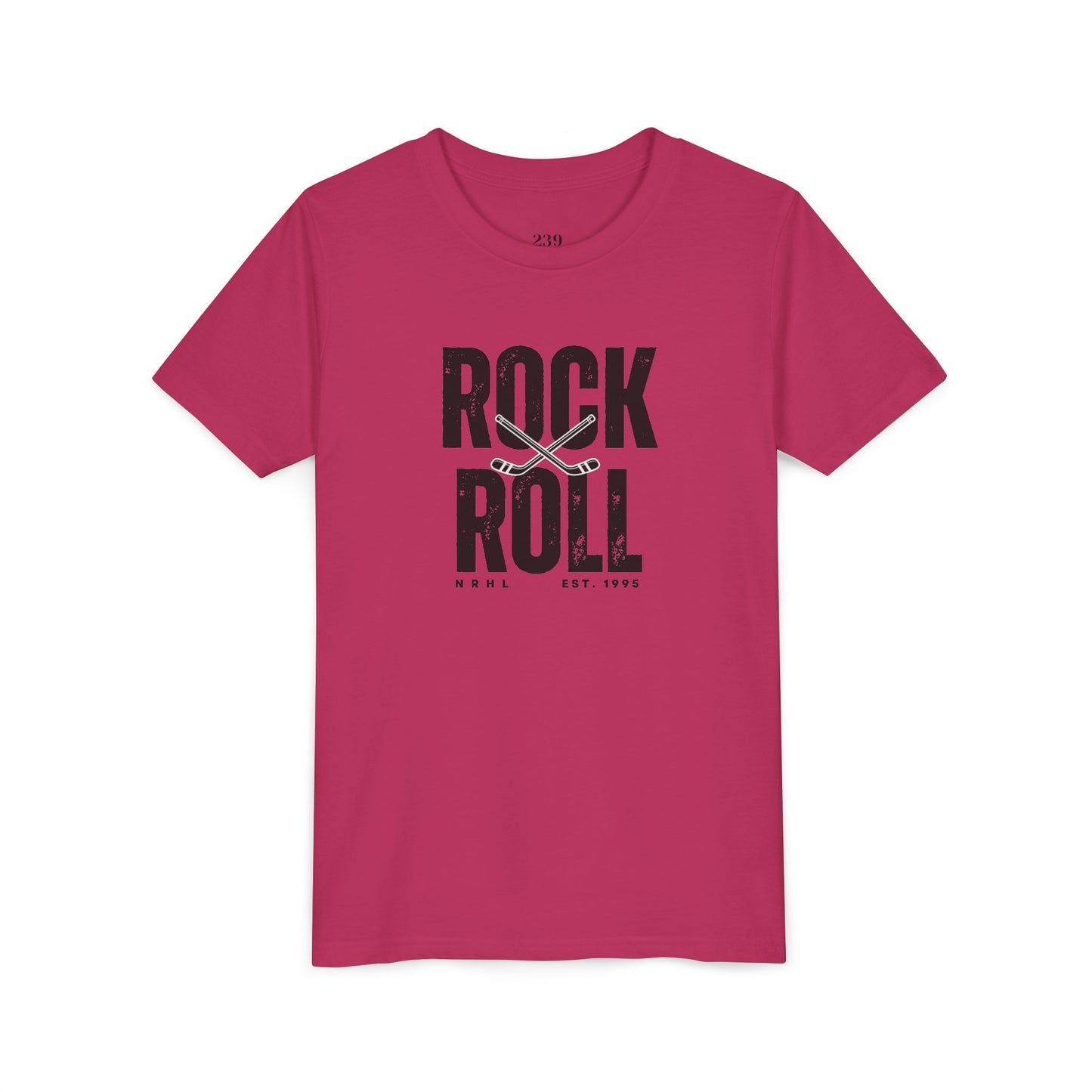 Youth "Rock and Roll"-er Hockey Graphic T-Shirt