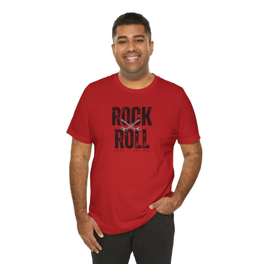 Rock & Roll Vintage Roller Hockey Unisex Tee