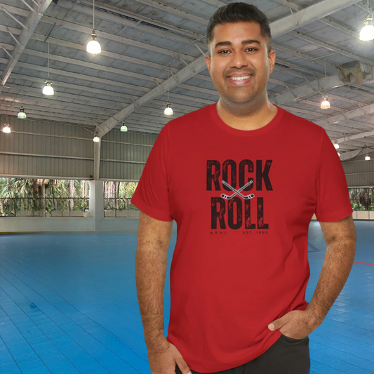 Rock & Roll Vintage Roller Hockey Unisex Tee